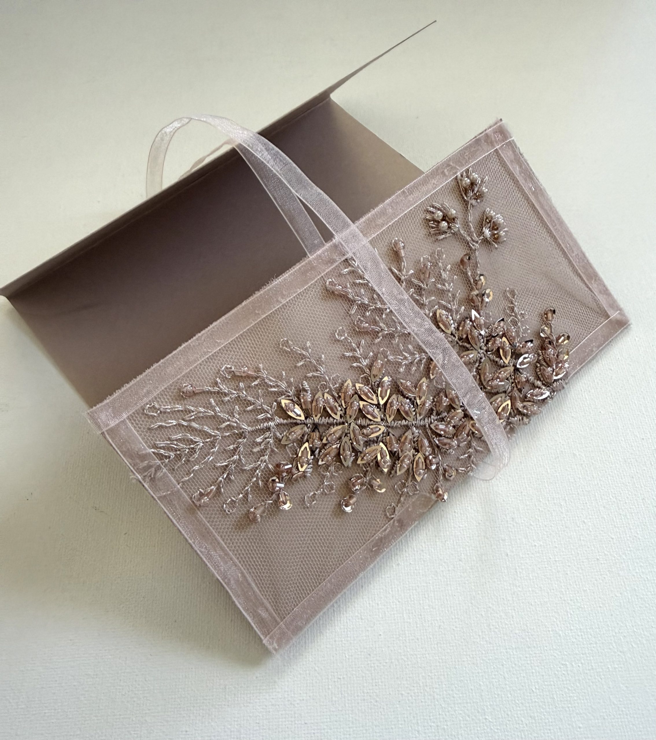 Carte félicitations mariage rose perles