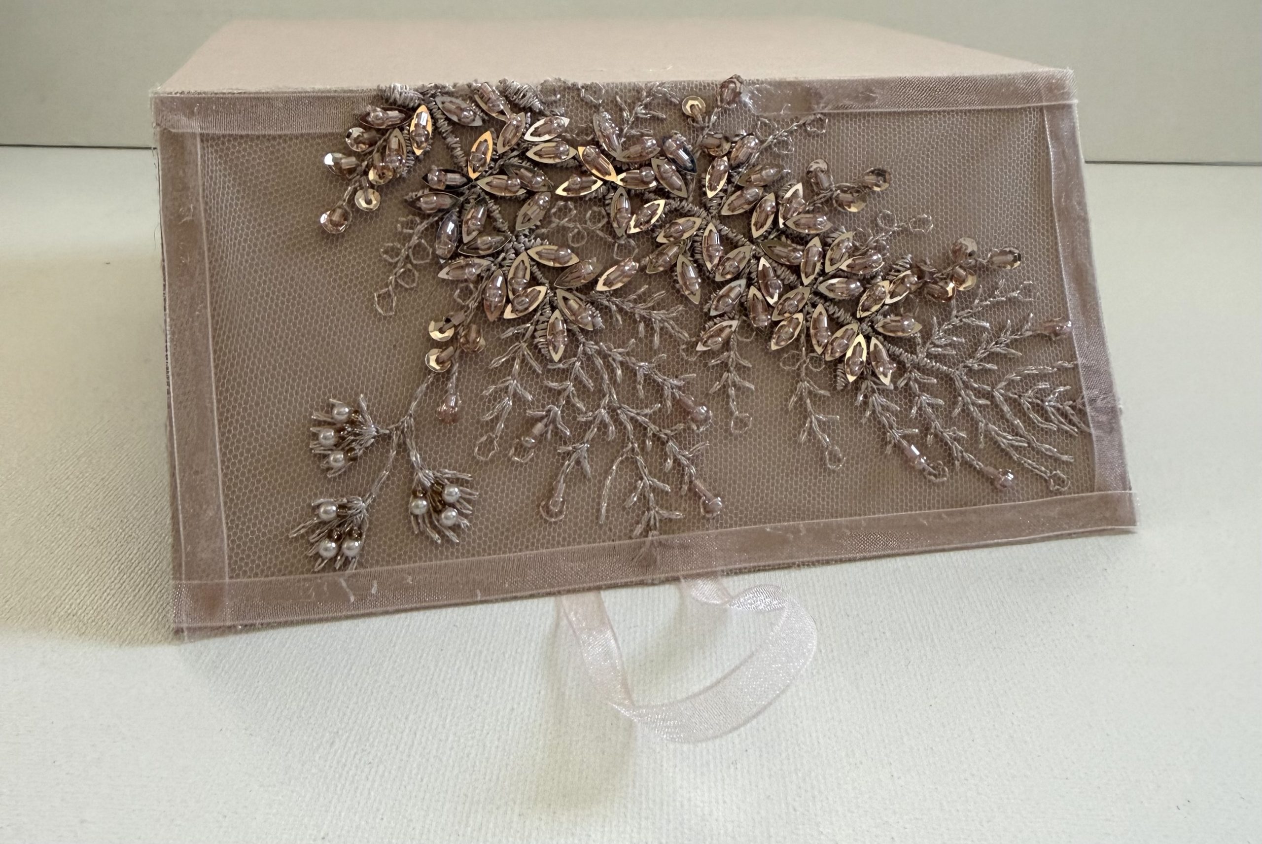 Carte félicitations mariage rose perles – Image 2