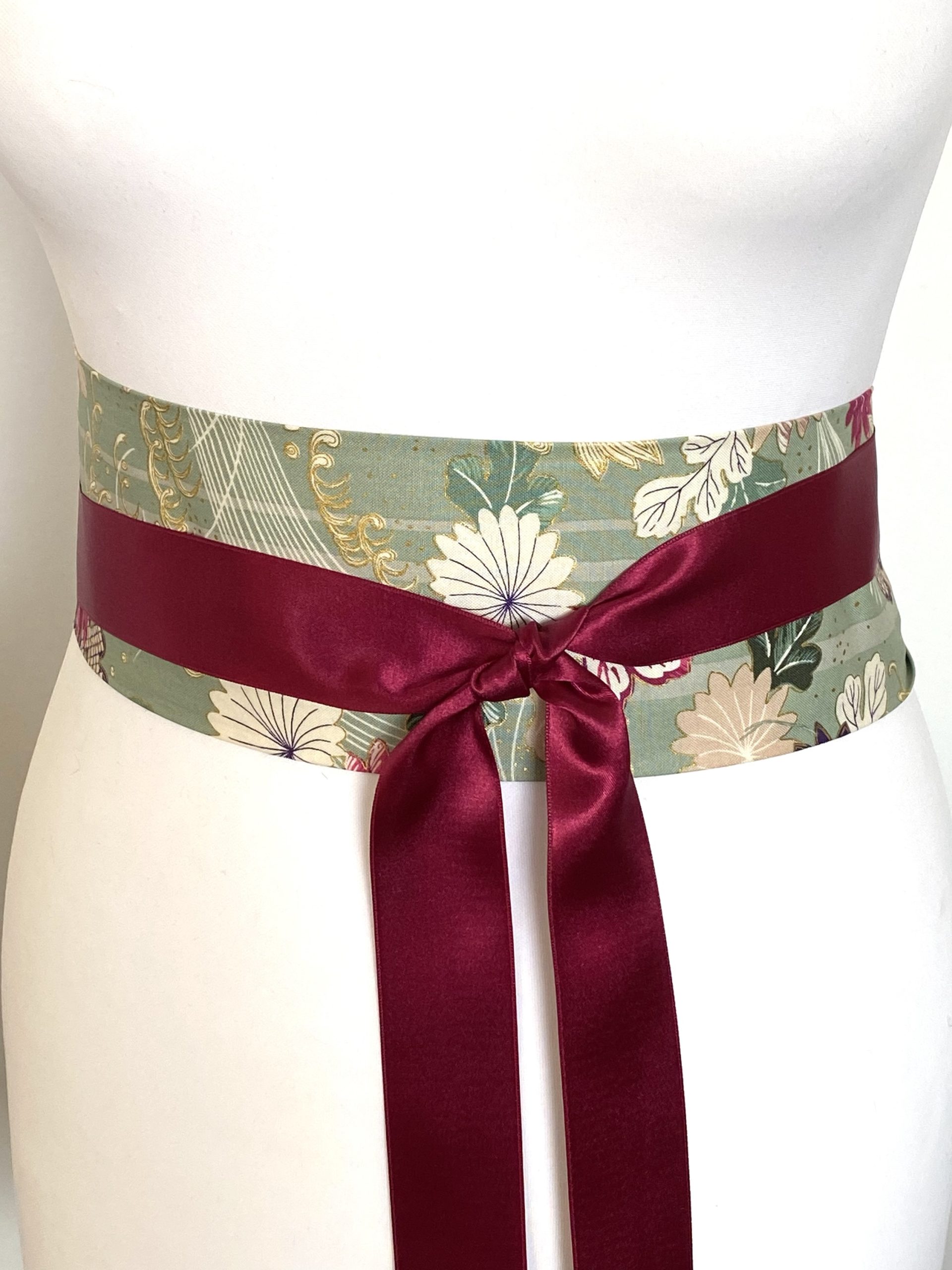 Ceinture Large Femme Style Obi En Simili Cuir - Ajustable, Pour Robes Et Hauts, Couleur Dorée
