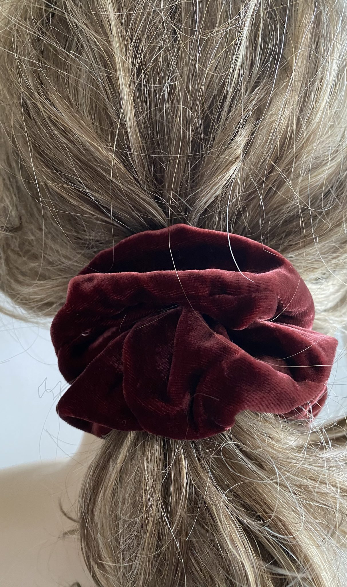 Chouchou Pour Cheveux En Velours Fait Main - Attache Plissée Lavable, élégant
