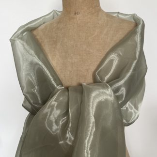 Étole Organza cristal vert sauge